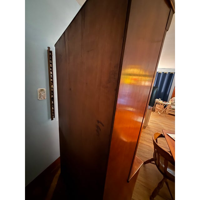Wood Mid 20th Century Cushman Colonial Creations China Cabinet No. 6024, Herman deVries Modern Rustic For Sale - Image 7 of 9
