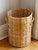 Wood Vintage Rattan Storage Basket For Sale - Image 7 of 10