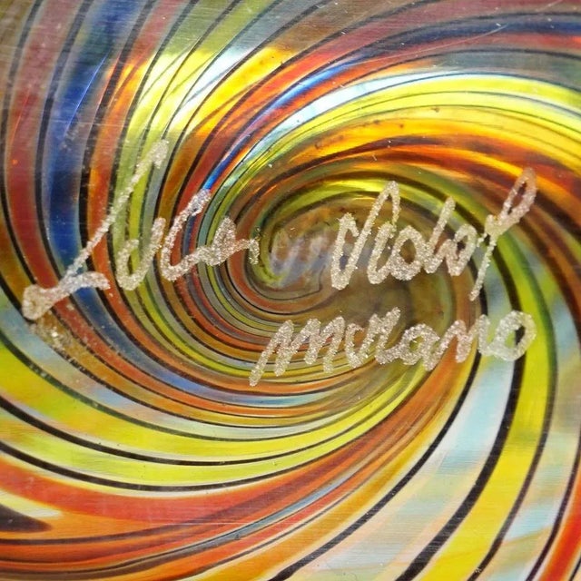 Murano Art Glass Vase by Luca Vidal, 2000s For Sale - Image 9 of 10