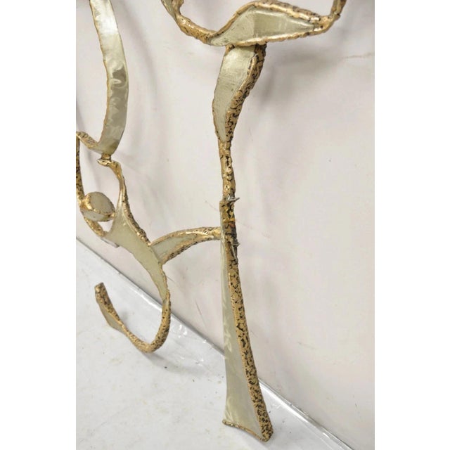 Metal Colbert Collins 1980s Steel Metal Brutalist Ribbon Dancers Wall Art Sculpture For Sale - Image 7 of 12