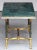 Turquoise French Mid-Century Coffee or Cocktail Low Table of Brass With Green Marble Top For Sale - Image 8 of 13