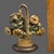 Early 20th Century Antique Cast Iron Yellow Flower Basket Doorstop For Sale - Image 5 of 8
