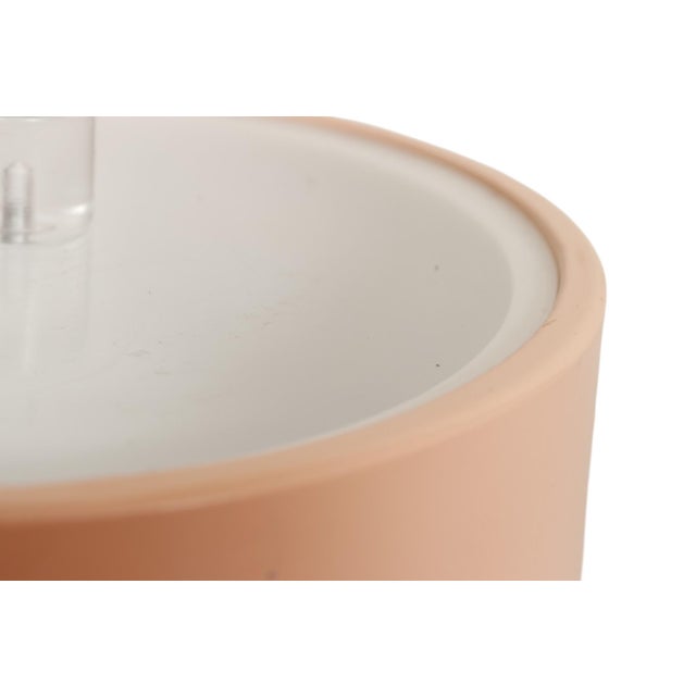 Mid Century Blush Ice Bucket With Lucite Handle For Sale In Tampa - Image 6 of 7