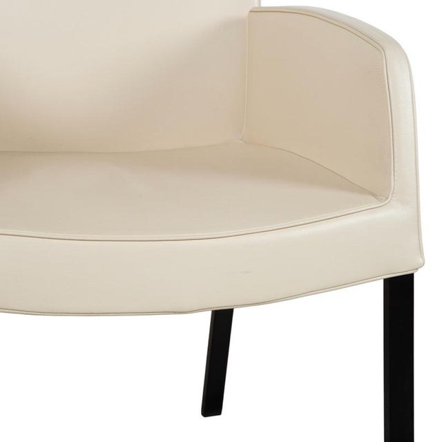 Times Chairs in Cream Leather from Wittmann, Set of 4 For Sale - Image 6 of 18