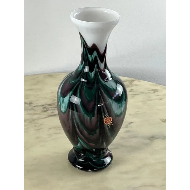 Opaline Glass Vase, Italy, 1970s For Sale - Image 7 of 10