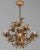 Gold Italian Gilt Tôle Chandelier For Sale - Image 8 of 11