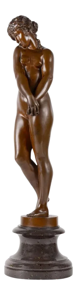 1900 German Gustav Eberlein Nude Bronze Sculpture from The Gladenbeck Foundry