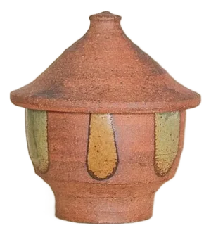 Handmade Pottery Jar With Lid