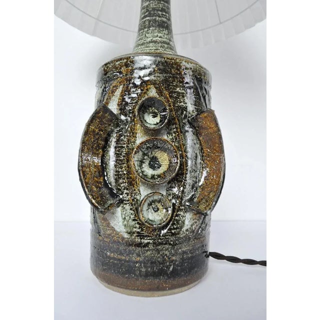 Ceramic Table Lamp with Sculpturel Abstract Expression from Søholm For Sale - Image 6 of 12