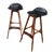 Vintage Teak Barstools by Erik Buch - A Pair For Sale