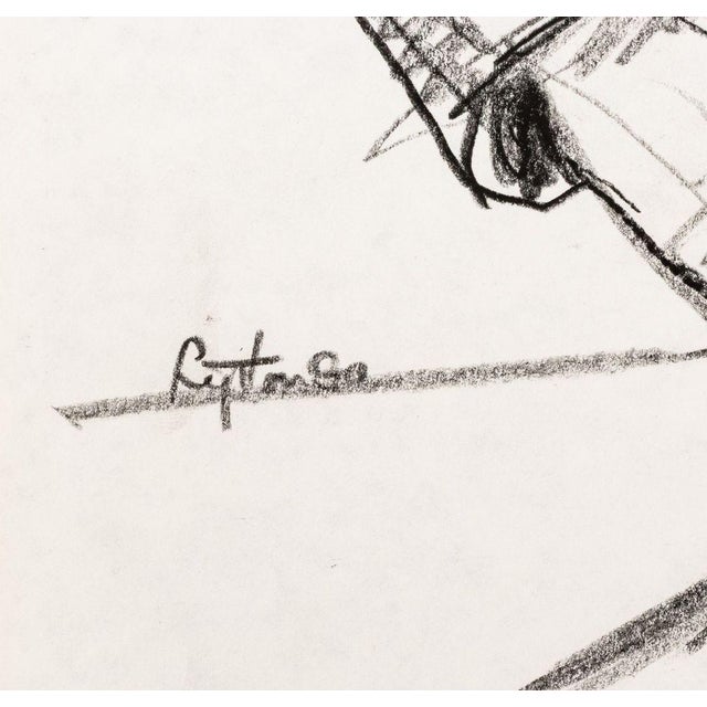 1980s Seymour Lipton Sculpture Study Sketch, 1980 For Sale - Image 5 of 6