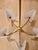 Contemporary Contemporary 5 Light Chandelier With White Shades For Sale - Image 3 of 9