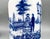 1970s 1970's Set of 3 Belgian Blue and White Milk Glass Apothecary Jars With Transferware Equestrian Scenes – Victorian / English Country For Sale - Image 5 of 12