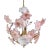 Pink Flowers Murano Chandelier, 1970s For Sale