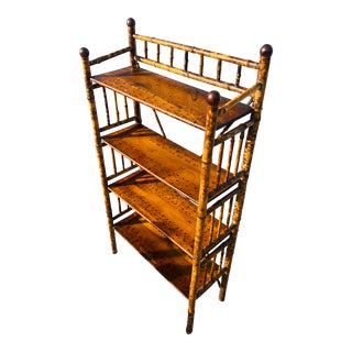 Antique Early 20th Century Bamboo Etagere For Sale