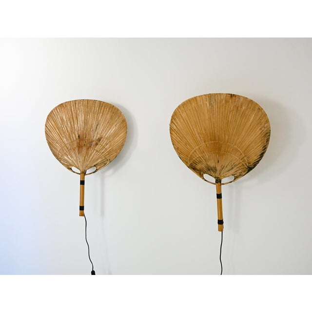 1970s Uchiwa Wall Lamps by Ingo Maurer for M Design, 1970s, Set of 2 For Sale - Image 5 of 15