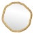 Matthew Izzo Home Candence Textured Metal Round Mirror For Sale