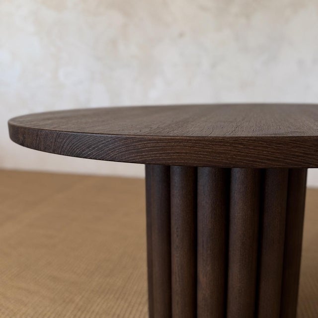 Mid-Century Modern Lavene Dining Table in Oak Kona Finish 42" For Sale - Image 3 of 10