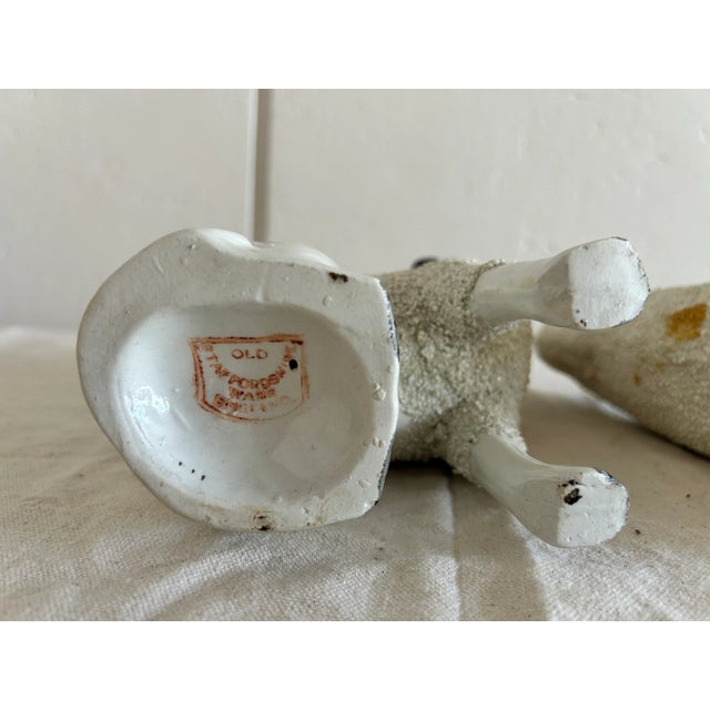 Antique 19th Century English Pair of Staffordshire Poodles For Sale - Image 12 of 12