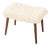 Danish Ottoman in Sheepskin, 1970s For Sale