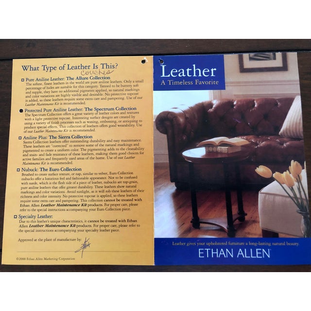 21st Century Ethan Allen Archer Leather Sofas Chairish
