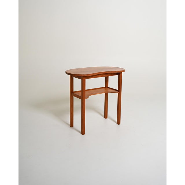 Nordic Pine Console Table with Shelf, 1950s For Sale - Image 3 of 8