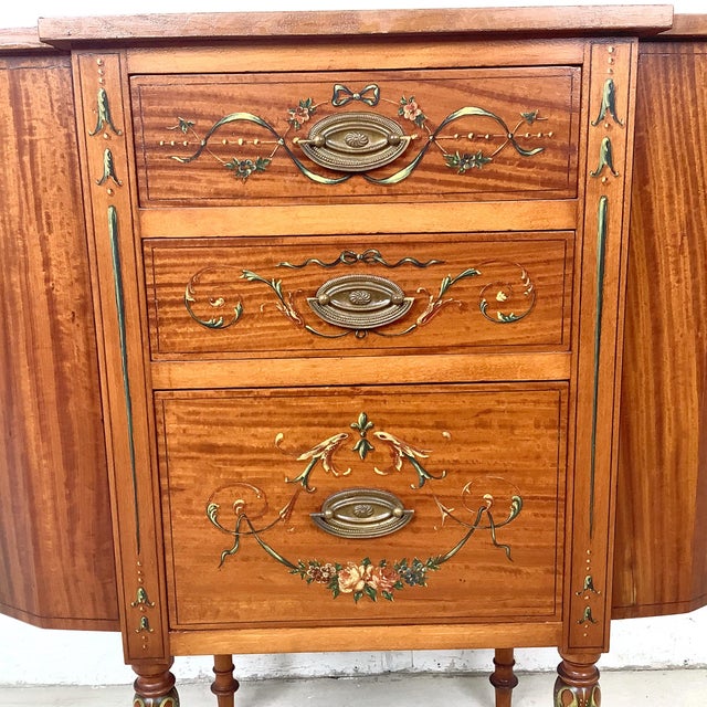 Antique American Adam Revival Martha Washington Sewing Cabinet by Aimone Mfg. Co., For Sale In Philadelphia - Image 6 of 17