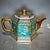 Chinoiserie Hexagonal Famille Rose Gilded Porcelain Teapot, Chinoiserie Decor Tea Vessel For Sale - Image 3 of 9