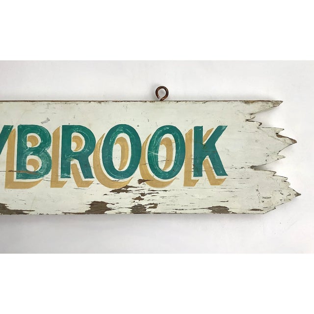 Vintage Shadybrook Two-Sided Sign For Sale - Image 6 of 6