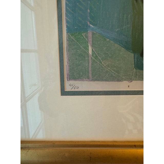 1960s Alfred Salve Signed Block Print For Sale - Image 9 of 9