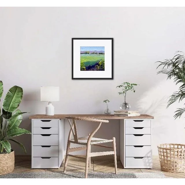 Shabby Chic "Carson Valley Morning" Contemporary Landscape Oil Painting For Sale - Image 3 of 12