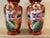 Victorian Pair of Large Bristol Milk Glass Victorian Floral Hand Painted Vases For Sale - Image 3 of 14