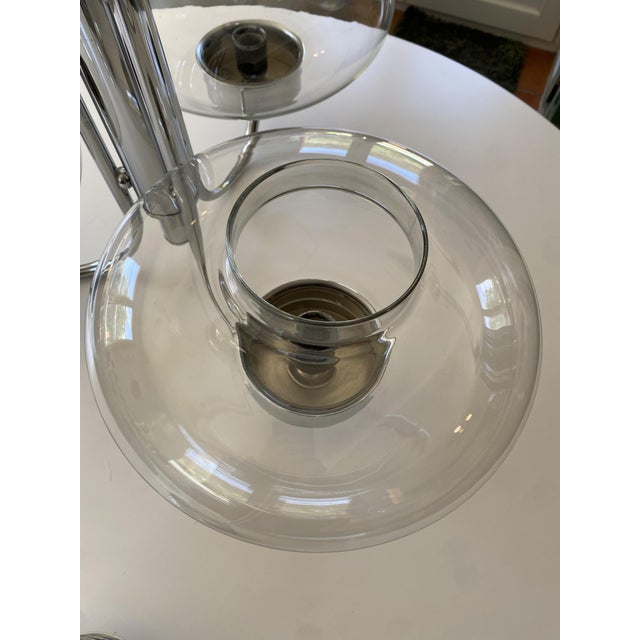 Space Age Chandelier in Chromed Metal, 1970s For Sale - Image 11 of 18