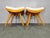 Mid-Century Maple Wood Stools, Former Czechoslovakia, 1960s, Set of 2 For Sale - Image 15 of 16