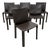 Mario Bellini Cab 413 Brown Leather Dining Chairs for Cassina - Set of Six For Sale