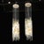 Pair of Mid-Century Large Muted Citrine Calza Glass Chandeliers Signed Venini For Sale - Image 14 of 18