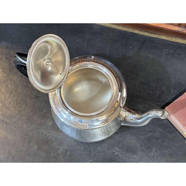 Vintage English Silver-Plated Tea and Coffee Service by Mappin & Webb, 1930s, Set of 3 For Sale - Image 6 of 10