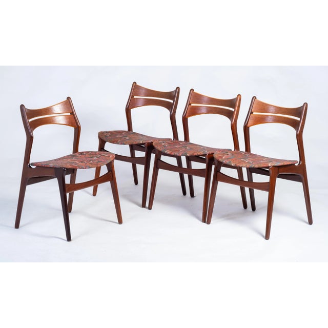 Teak Dining Chairs by Erik Buch for Christiansen Møbelfabrik, 1960s, Set of 4 For Sale - Image 6 of 6