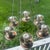 Ooak custom piece; vintage metal frame with wood inserts and attached polished vintage candle holders (holders started...