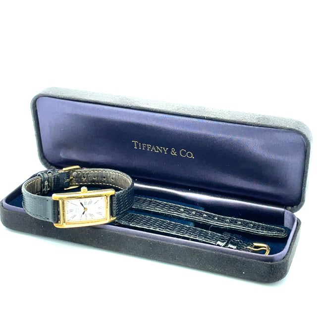 Mid 20th Century Mid 20th Century Tiffany & Co. Portfolio Gold-Plated Quartz Ladies Wrist Watch For Sale - Image 5 of 8