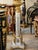 Louis XVI Style Pedestal Candelabra With Gold Leaf Floral Details & Gilded Bronze Accents For Sale - Image 4 of 5