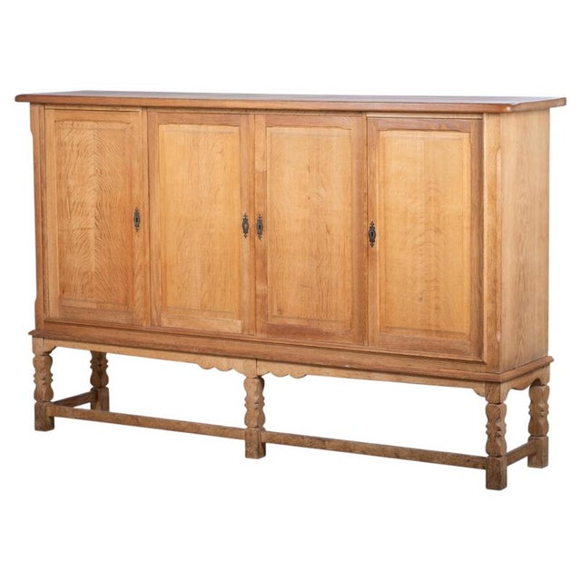 Danish Brutalist Oak Sideboard by Henning Kjærnulf, 1970s For Sale - Image 10 of 10