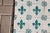 Antique 19th Century Portuguese Heraldic Motif Tiles With Teal Fleur-De-Lis Set of 28 For Sale - Image 10 of 14