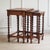 Brown Antique Baroque Style Nesting Tables with Turned Legs, 1920, Set of 3 For Sale - Image 8 of 11