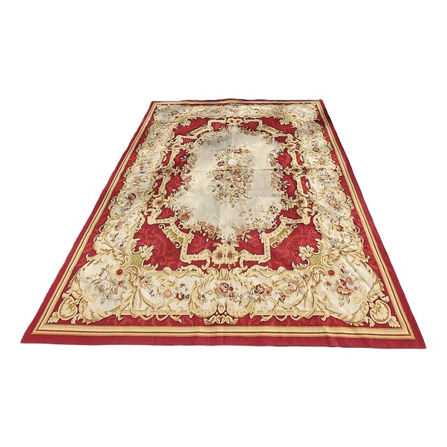 Napoleon III French Aubusson Rug For Sale