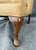 Late 20th Century Tan Leather Wingback Arm Chair For Sale - Image 10 of 12