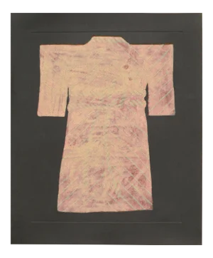 Patricia A. Pearce "Pink Rope Kimono" Abstract Pen and Ink on Paper 1980s