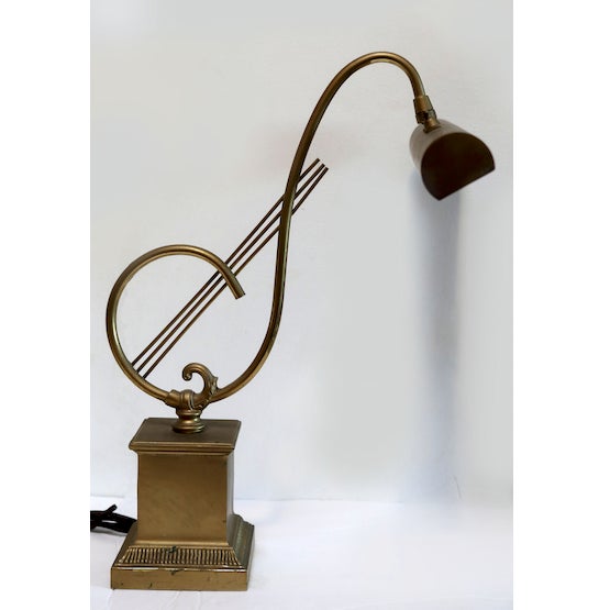Vintage 1960s Treble Clef Piano Light For Sale - Image 12 of 13