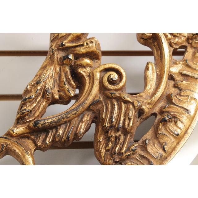 Friedman Brothers Friedman Brothers Model 6522 Phoenix Carved Gold Mirror For Sale - Image 4 of 13