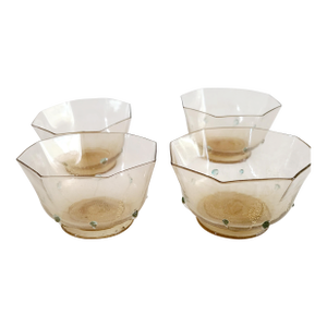 1950s Galliano Ferro Murano Dessert Bowls - Set of Four